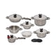 thumbnail image 1 of Batería de Cocina Royal Haus de Acero Inoxidable 16 Piezas con 9 capas de Espesor 0.6mm Royal Haus 9 capas de espesor 0.6mm, 1 of 10