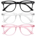 thumbnail image 1 of Okany Pack de 3 gafas de bloqueo de luz azul para niños y niñas, edades 3‑10 años, 1 of 8