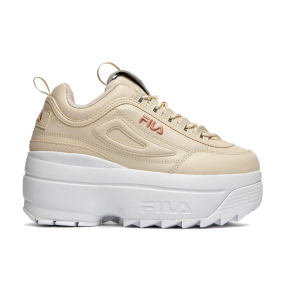 Tenis Fila Disruptor II Wedge para Mujer 5CM01842-920 beige 24.5