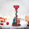 thumbnail image 4 of Candelabro europeo para árbol de Navidad • Centro de mesa de hierro navideño de 16,5x7x7 cm • Decoraciones festivas para casa y fiesta, 4 of 5