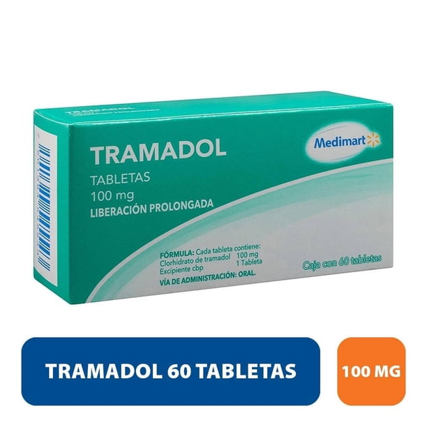 Tramadol Medimart 100 mg liberación prolongada 60 tabletas