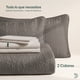 thumbnail image 2 of Dreamlab Edredón Individual Ligero y Juego de Sábanas con Fundas de Almohada Decorativas (5 piezas). Set de Colcha Ligera y Sábanas para Cualquier Temporada. Hipoalergénico. Moneda, Arena / Beige, 2 of 9