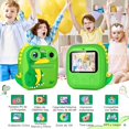 thumbnail image 4 of Cámara Digital Instantánea para Niños, 1080P Cámara Digital Niños con 2,8'' Grande Pantalla HD, Doble Camara, Flash, Tarjeta SD de 32 GB, Caja, Regalo para Niños y Niñas 3 a 12 Años, 4 of 7