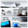 thumbnail image 3 of Laptop HP 15-ef2025nr AMD Ryzen 7 5700U 8GB DDR4 SSD 256GB Pantalla 15.6" Windows 11 Teclado Ingles Reacondicionado, 3 of 6