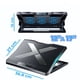 thumbnail image 3 of Base Enfriadora 6 Ventiladores USB para Laptop de 12 a 17 Pulgadas Rendimiento sin Calor, 3 of 7