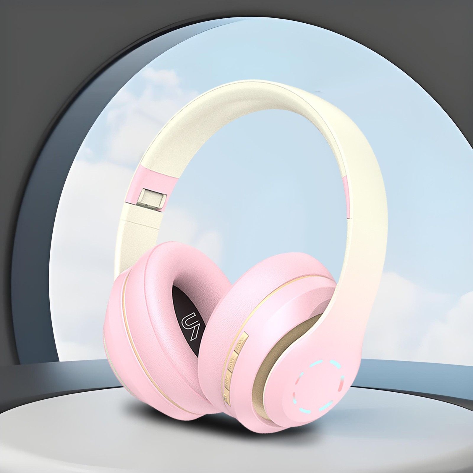 Auriculares inalámbricos Bluetooth, modernos y brillantes, estereoscópicos, paquete completo, auriculares Bluetooth