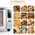 thumbnail image 2 of Nuwave Bravo Air Fryer Toaster Smart Oven, 12-in-1 Countertop Convection, 1800 Watts, 21-Qt Capacity, 50°-450°F Temp Controls, Top and Bottom Heater Adjustments 0%-100%, PFAS Free, Stainless Steel, 2 of 5