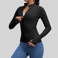 thumbnail image 2 of TaTaai Ladies Slim Fit Yoga Sports Jacket Fashion Nude Feeling Tight Fitness Outerwear for Running Training Workout Gym Daily Wear Gift, 2 of 8