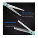 thumbnail image 3 of Kit De Tijeras Barbero Estilista Cortadoras De Cabello 12pcs plata con verde, 3 of 5