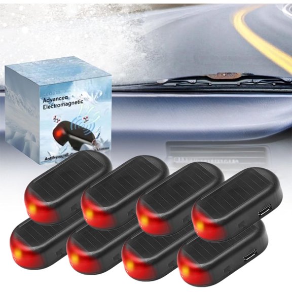 Descongelador Electromagnético para Automóvil y Luz Antirrobo, Recargable por USB