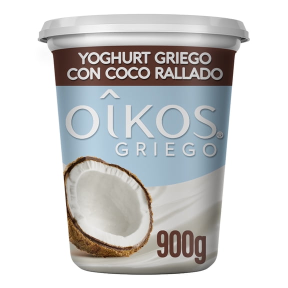 Yoghurt griego Oikos con coco rallado 900 g