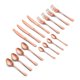thumbnail image 1 of Set de Cubiertos Ideen de Acero Inoxidable, resistente a la corrosión y al desgaste. Color Dorado Rosado para 4 personas - 16 piezas, 1 of 5
