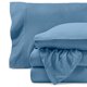 thumbnail image 1 of Juego de Sábanas de Vellón Bare Home Polar Extra Lujoso Tamaño Queen Azul Corona, 1 of 8