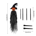 thumbnail image 3 of Decoración de bruja de Halloween con control por voz | Bruja inflable de calabaza de 1,8 metros para casas encantadas al aire libre, 3 of 7