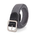 thumbnail image 1 of Zhuge Cinturón elástico para hombre, cinturón trenzado tejido elástico para hombre, cinturón informal de 1 3/8, cinturón de golf para pantalones vaqueros (gris claro), 1 of 3