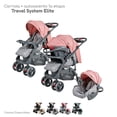 thumbnail image 2 of Carriola para Bebé y Autoasiento D'bebé Sistema de Viaje Elite Reversible Travel System Con Portabebé Rosa, 2 of 6