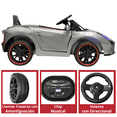 thumbnail image 4 of Montable Electrico para Niños Carro Deportivo Bluetooth Luz Led Control Remoto 12v - Gris, 4 of 7