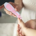 thumbnail image 4 of Kit de lima de uñas eléctrica para bebé | Cortauñas y pulidor seguro para recién nacidos, bebés, niños pequeños y adultos | 5 almohadillas de repuesto | Luz LED | Funcionamiento silencioso, 4 of 5