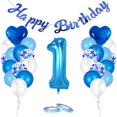 thumbnail image 1 of Billuyoard Conjunto de decoraciones de globos de cumpleaños Decoraciones de fiesta de cumpleaños para sesión de fotos de cumpleaños Prop y fiesta de Kits de decoración para fiestas No.2, 1 of 1