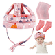 thumbnail image 3 of Cascos Para Bebes Antigolpes Seguridad Bebes + Rodilleras + Calcetines Belug, Rosa, 3 of 5