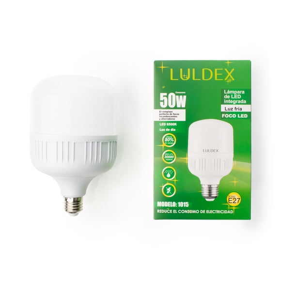 Paquete de 5 Focos Led Isaden Markey Luz Fría 50W