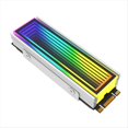 thumbnail image 2 of M.2 ARGB Radiador de Computadora 2280 SSD M2 Radiador PC RGB M.2 Nvme Enfriador Disipador de Efecto Abismo Sin Fin,Plata, 2 of 10