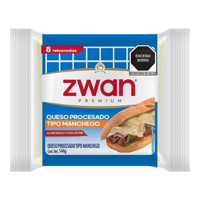 Queso tipo manchego Zwan rebanado 144 g