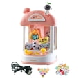thumbnail image 3 of Máquina de juego de garra con sonidos Mini juego de garra Juguetes electrónicos pequeños Máquina de muñecas Rosa 20 muñecas, 3 of 9