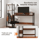 thumbnail image 5 of Escritorio con Repisas X-Pross Café con 2 Cajones Estructura Metálica y Diseño Multifuncional, 5 of 7