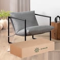 thumbnail image 1 of Silla de Metal Zinus Aidan con Cojines de Memory Foam Color Gris Claro, 1 of 7