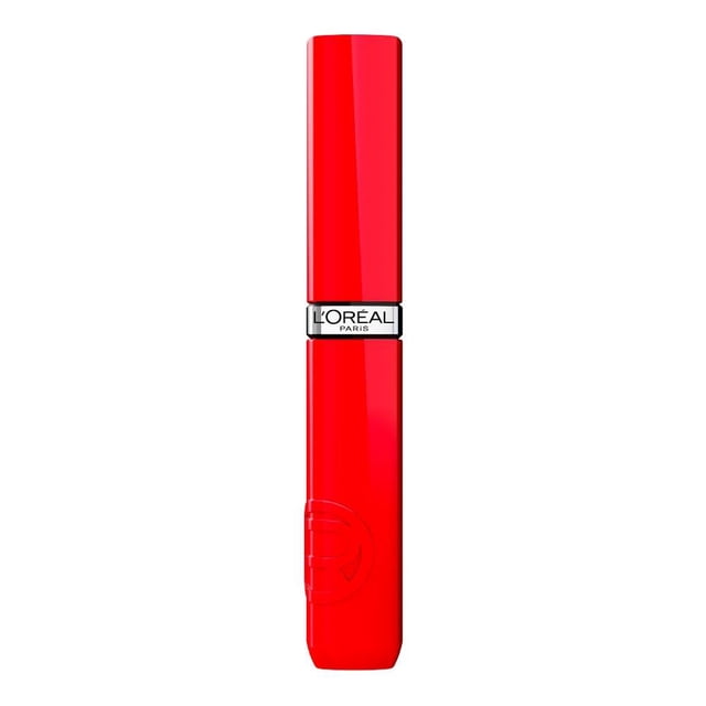 Labial líquido acabado brillante L'Oréal Infallible Laque Resistance Rouge Poppy 410