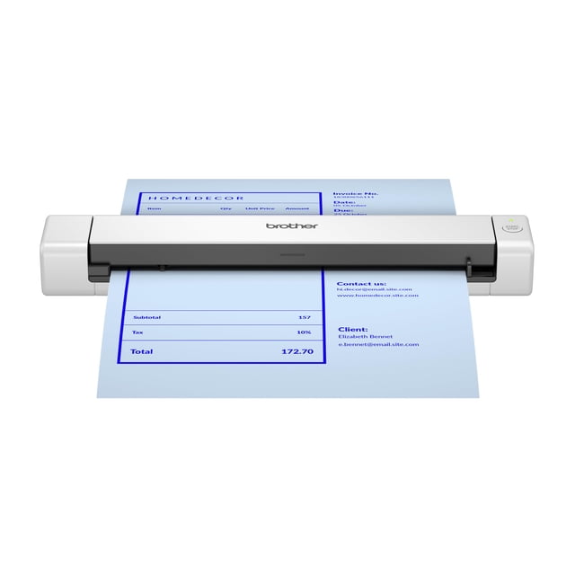 Escáner compacto portátil Brother DS-640e con USB‑C