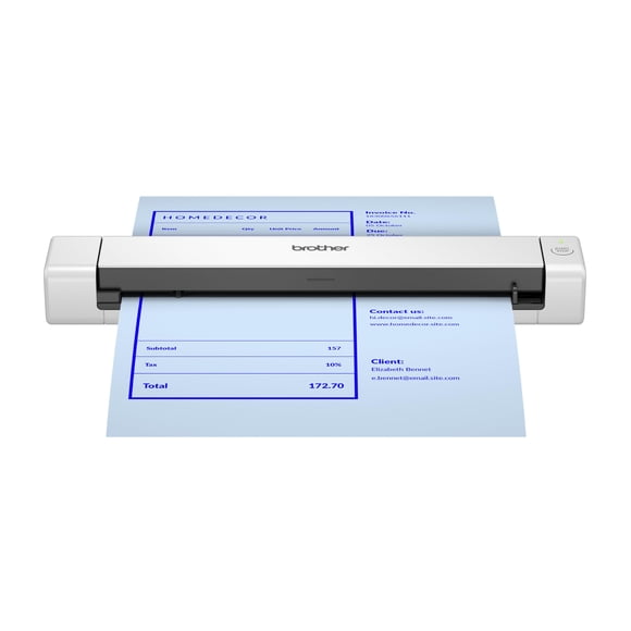 Escáner compacto portátil Brother DS-640e con USB‑C