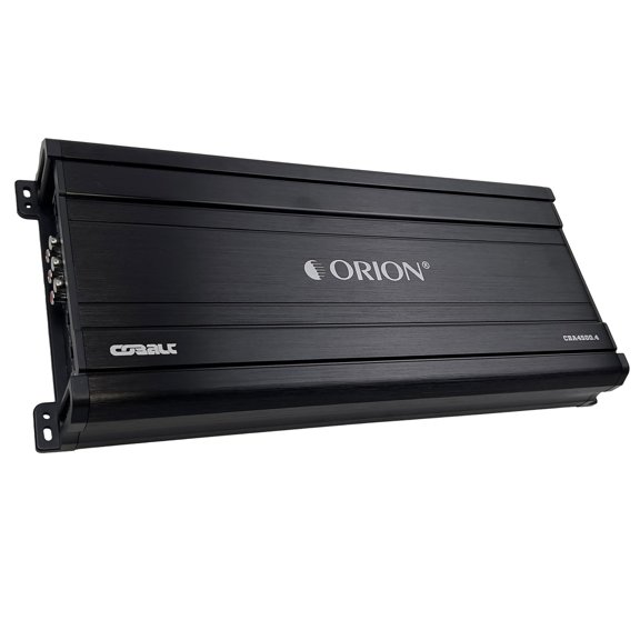 Orion Cobalt Series CBA4500.4 Amplificador de alta eficiencia de 4 canales Clase A/B para audio estéreo de coche - 4500 W de alto rendimiento, 2/4 ohmios estable, paso bajo/alto ajustable, refuerzo de