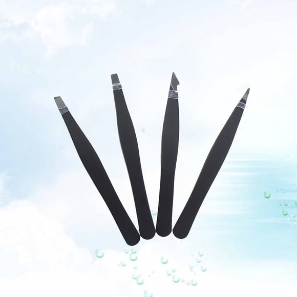 unbranded 4Ud Pinzas Para Con Punta Sesgada Y Inoxidable Anticorrosión Para Modelar Negro