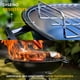 thumbnail image 3 of Asador de Carbon Redondo con Tapa y Ruedas Parrilla BBQ de Acero para Jardin Patio Terraza y Camping Asador Portatil Negro, 3 of 10