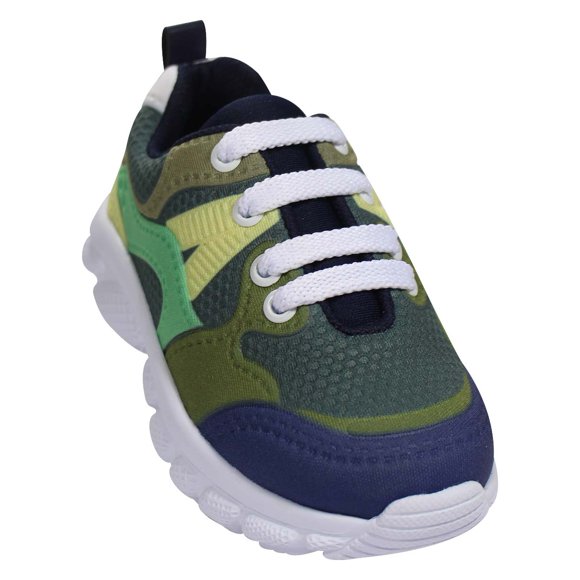 Tenis casual niño coqueta verde textil 138003g