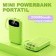 thumbnail image 2 of Mini Power Bank Genérico PB20000 Portátil Verde 20000mAh 4 Cables USB Tipo Clet LED, 2 of 5