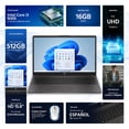 thumbnail image 3 of Laptop HP 250 G10 Intel Core i3 N305 16GB SSD 512GB 15.6" Teclado Español Mouse DXT Estudio y Productividad, 3 of 6