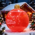 thumbnail image 5 of Bola inflable grande de Navidad | Adorno navideño de PVC de 66 cm para jardín y fiestas en interiores | Decoración festiva colgante con diseño impermeable, 5 of 5