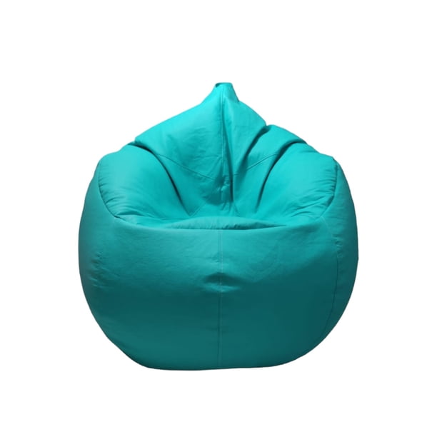 Puff Oval Mediano Lunics Azul Turquesa