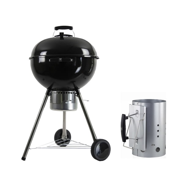 Combo Asador de carbón 22 pulgadas y Encendedor de carbón AVERA AC22PENCA01