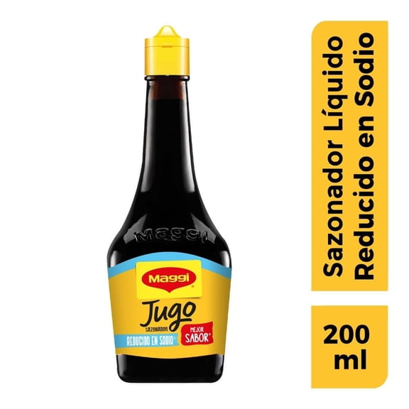 Jugo sazonador Maggi reducido en sodio 200 ml