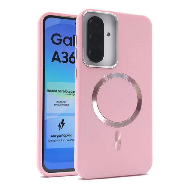 Funda Icon Case Classy para Samsung A36, Carcasa, Protector, Uso Rudo, Antigolpes, Resistente, Esquinas Reforzadas, Protección de Cámara - Rosa