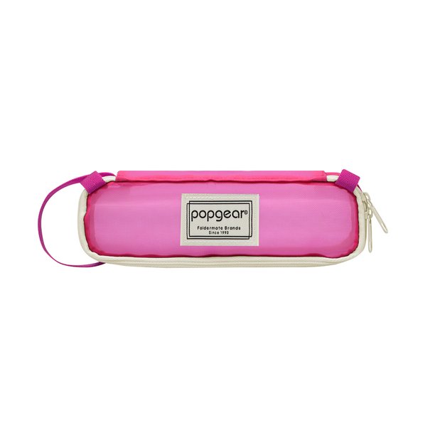 Lapicera Popgear, Color Rosa, Con Cierre.