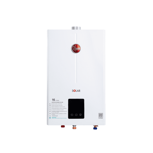 Calentador de agua Rheem instantáneo TF 16 Litros por Min a gas LP 3 Servicios, Conexión básica incluida