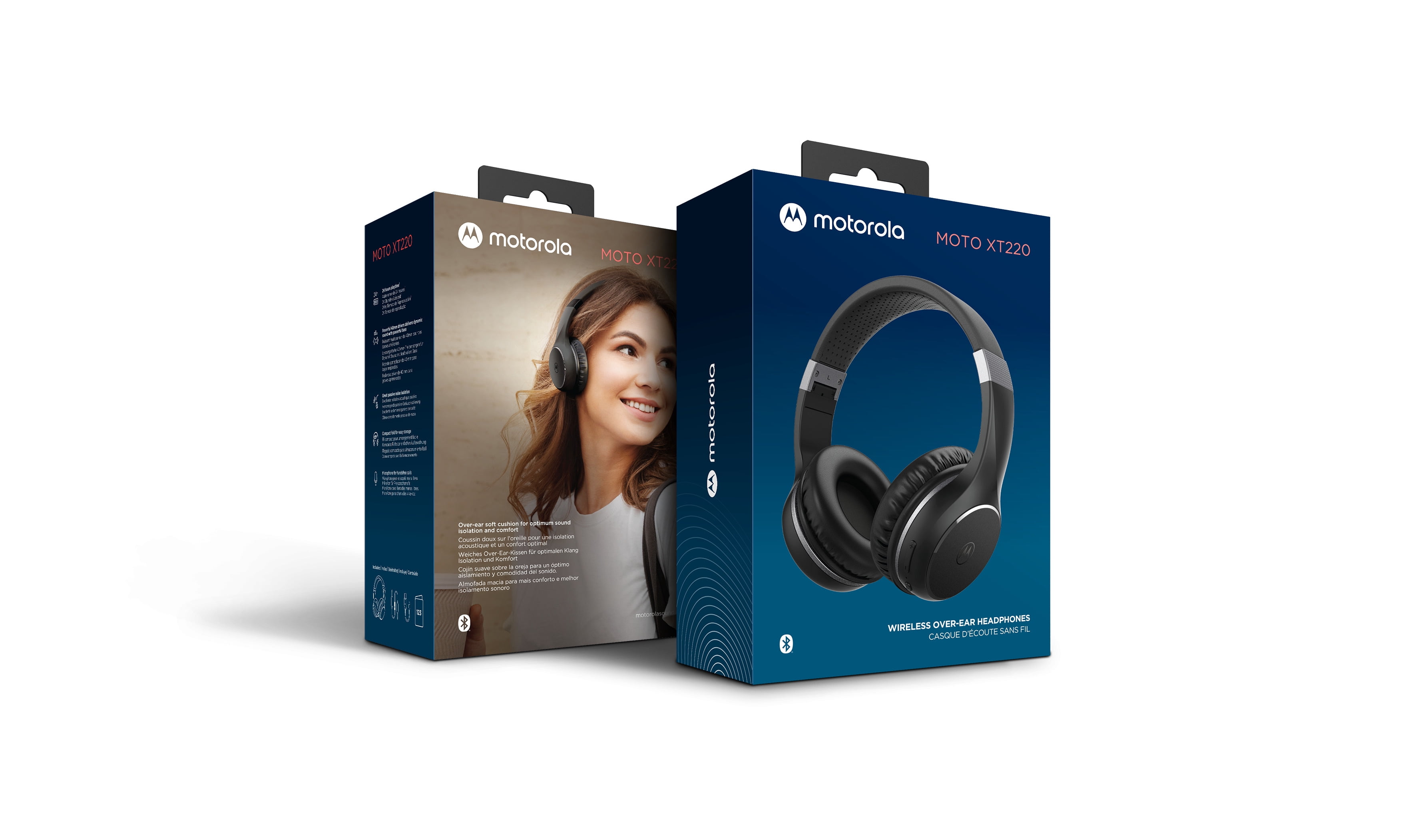 Audífonos Motorola Moto XT220 Negro Wireless Nueva Línea 2022 Motorola liberado de fabrica