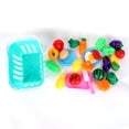thumbnail image 2 of Cocina interactiva para niños con carrito de la compra y cortador de verduras | Sonido realista y pegatinas reutilizables | Comida de juguete para niños y niñas, 2 of 5