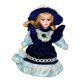 thumbnail image 4 of Muñecas de porcelana de 20 cm, niña con sombrero para exhibir, decoración del hogar. Azul, 4 of 6