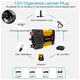 thumbnail image 4 of Inversor De Corriente Bloosom  12v A 110v Con Encendedor Para Coche Negro con Amarillo, 4 of 5